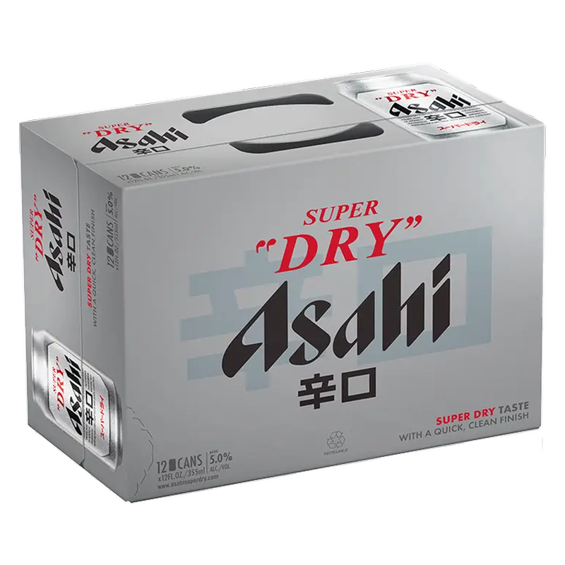 Asahi Super Dry 12pk 12oz Can - Asahi – BevMo!