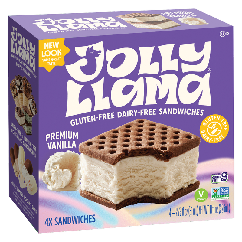 Jolly Llama, Dairy Free Gluten Free Premium Vanilla Coconut Cream