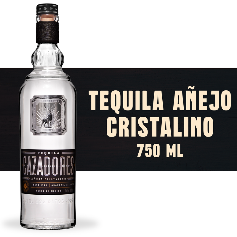 Cazadores Anejo Cristalino Tequila 750ml (80 Proof) - Cazadores