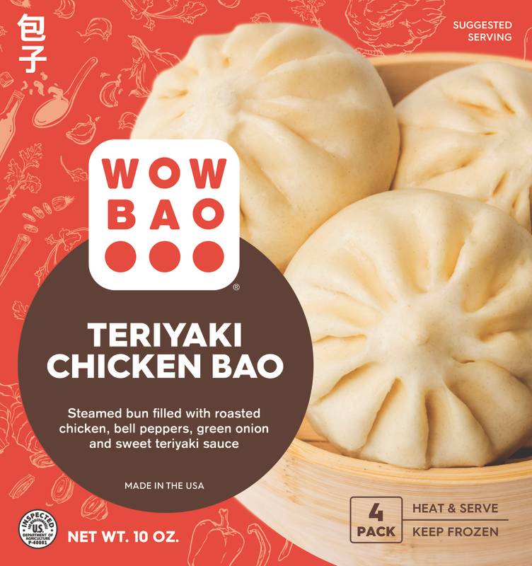 Wow Bao Teriyaki Chicken Bao, 4 Pack - Wow Bao – BevMo!