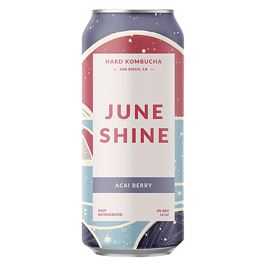 JuneShine Hard Kombucha Acai Berry Single 16oz Can