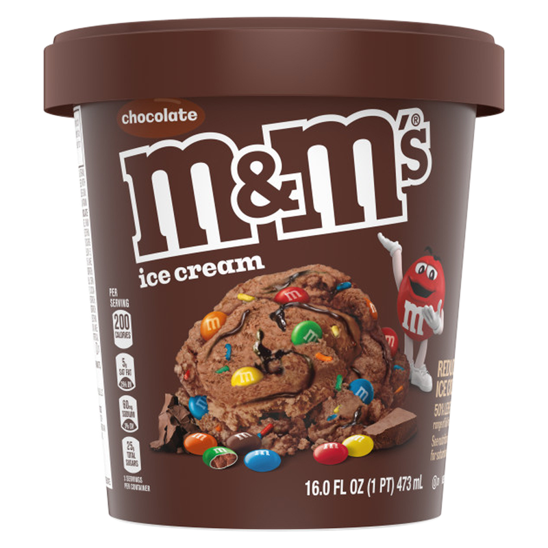 M&M's Chocolate Ice Cream with Mini M&M's Pint M&M's Ice Cream
