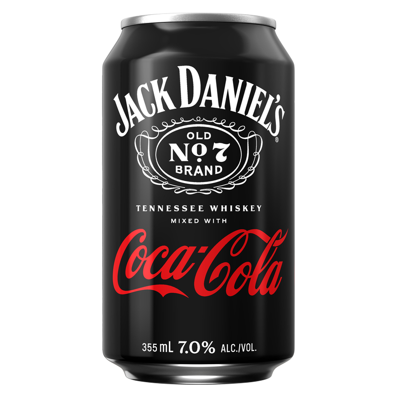 Jack Daniel's & Coca-Cola 355ml Can 7% ABV - Jack Daniel's – BevMo!