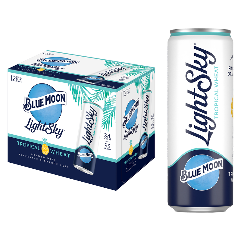 Blue Moon Light Sky Tropical Wheat 12pk 12oz Can 4.0% ABV - Blue