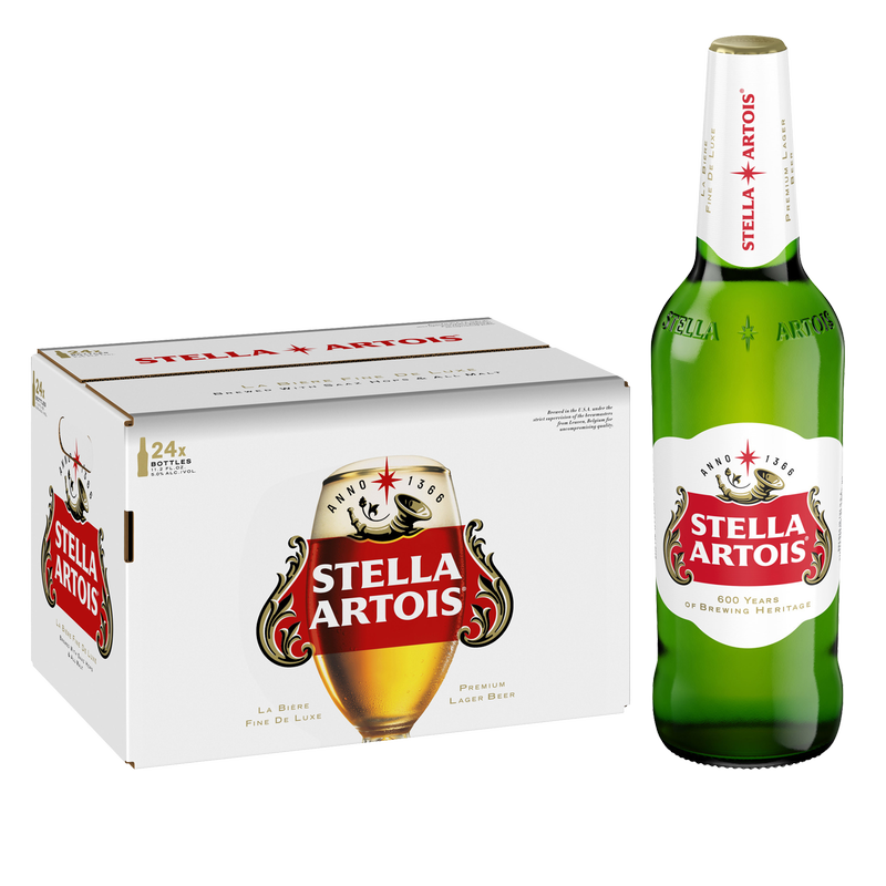 Stella Artois 24pk 11.2oz Btl 5.0% ABV – BevMo!