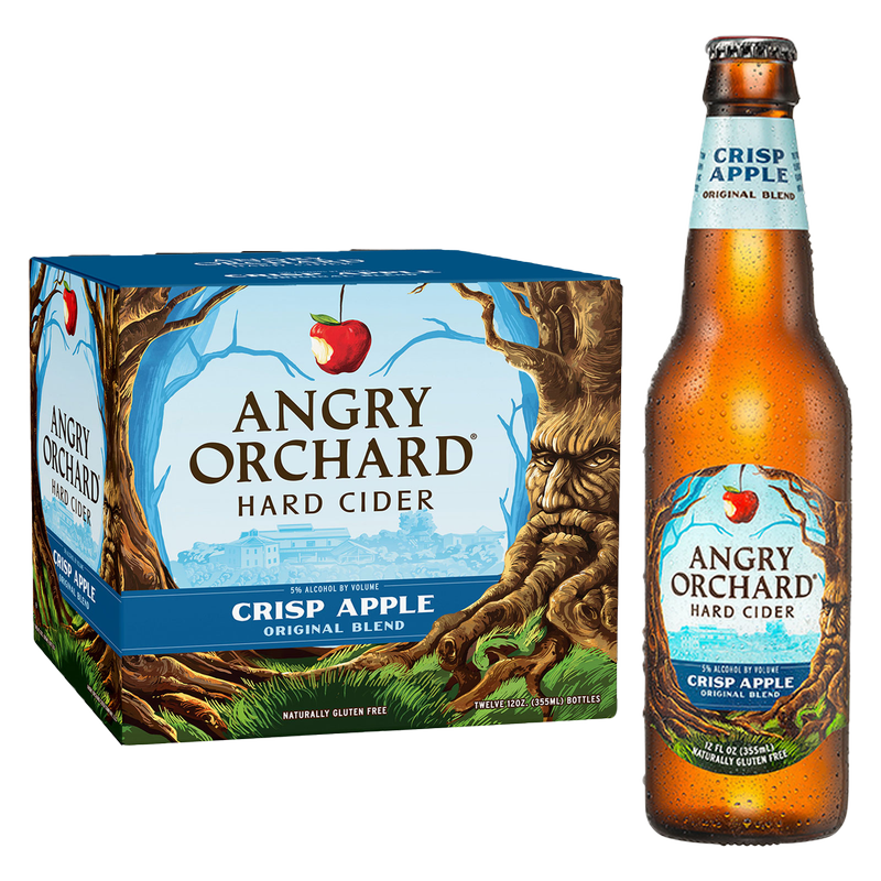 Angry Orchard Crisp Apple 12pk 12oz Btl 5.0% ABV - Angry Orchard