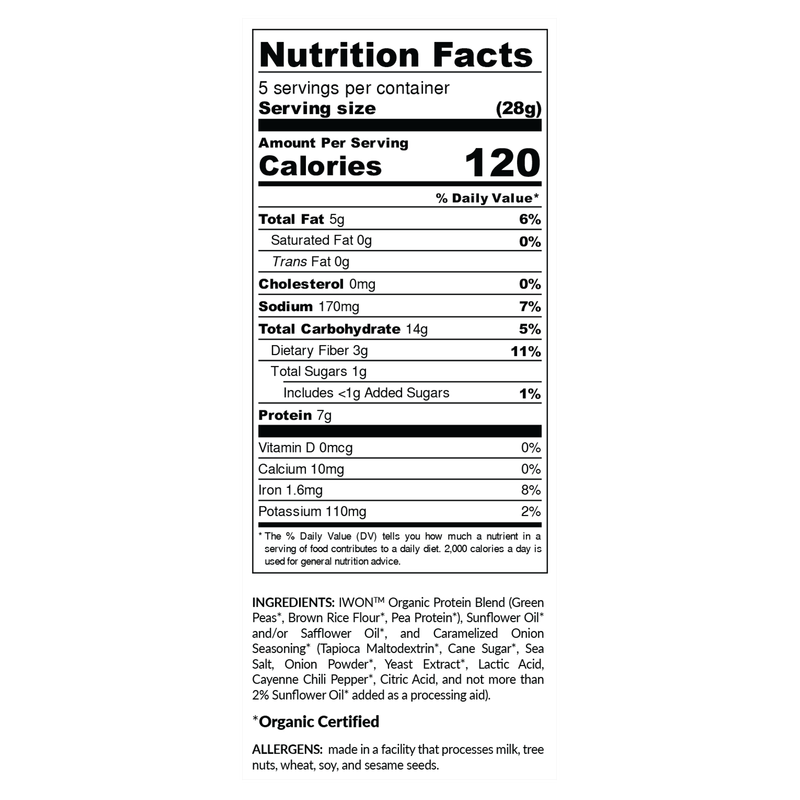 IWON Organics Caramelized Onion Puffs 5oz