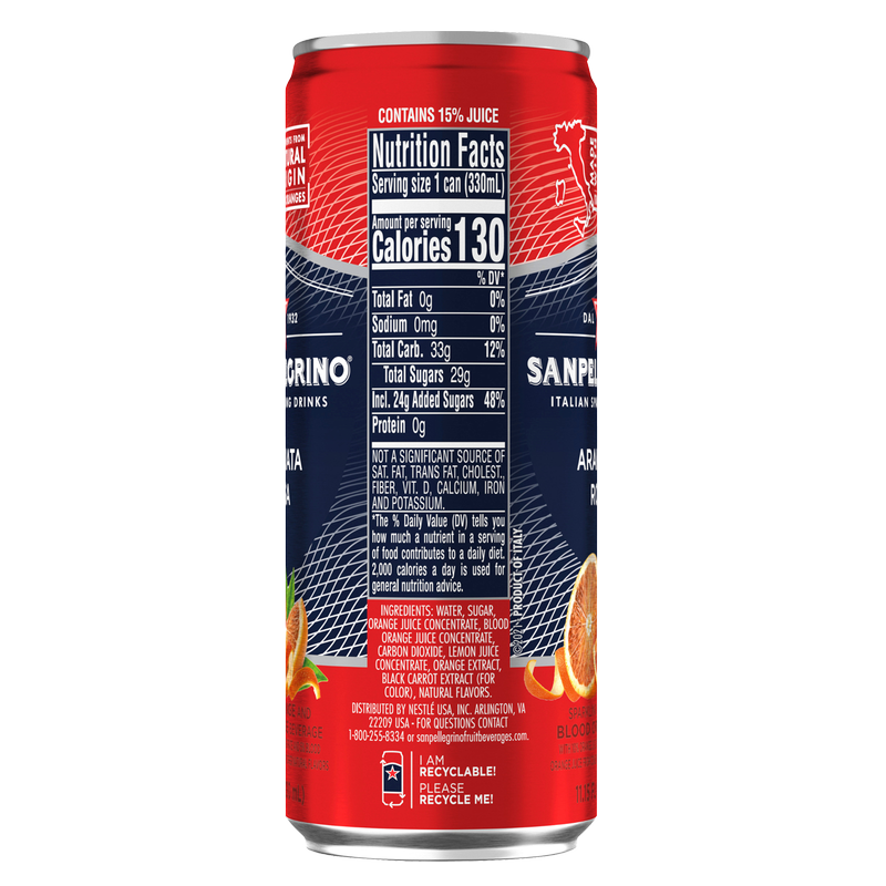 San Pellegrino Aranciata Rossa Blood Orange 11.15oz