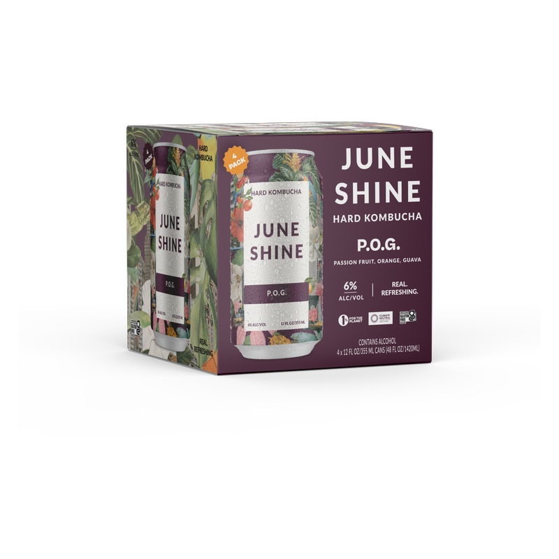 JuneShine Hard Kombucha P.O.G. (4PKC 12 OZ) - JuneShine – BevMo!