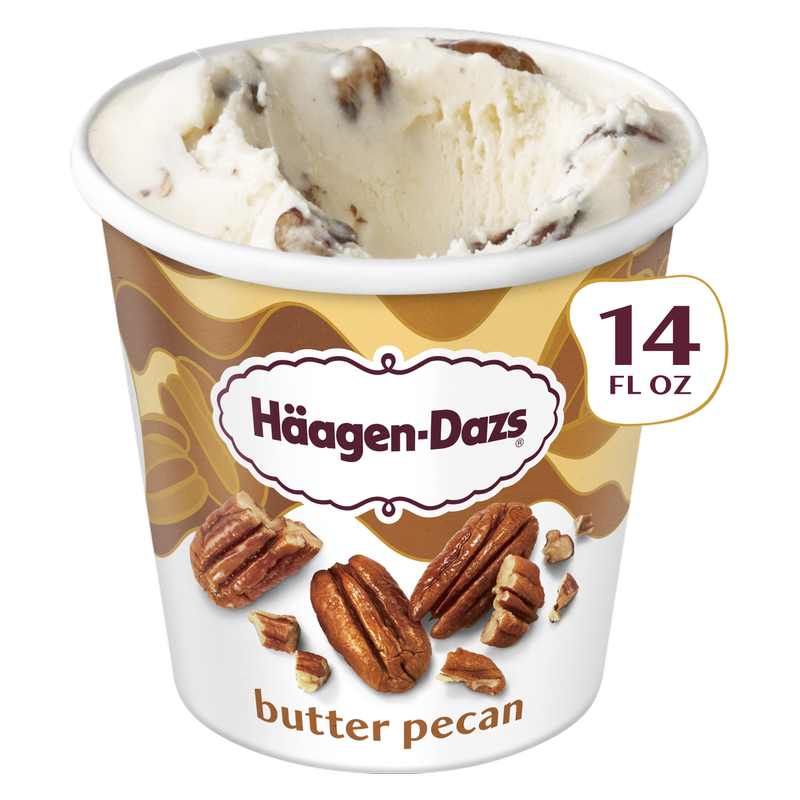 Haagen-Dazs Butter Pecan Ice Cream, 14oz. - Haagen-Dazs – BevMo!