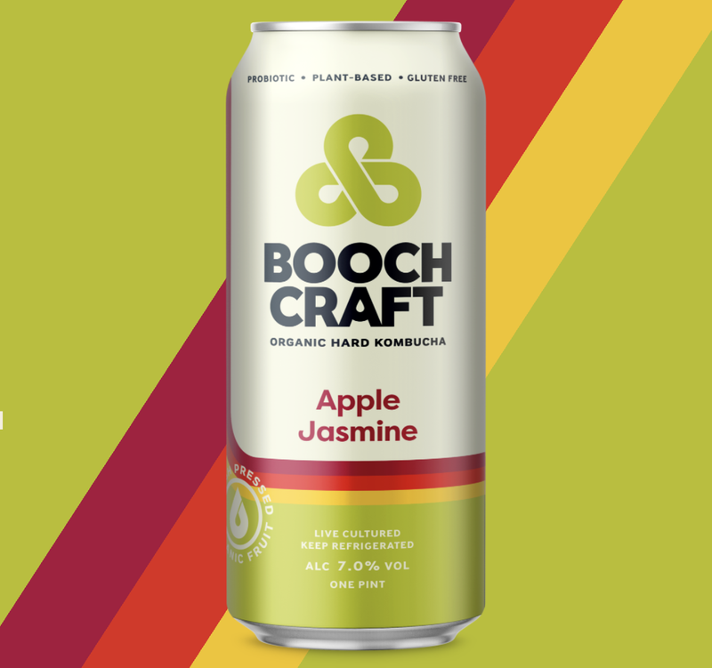 Boochcraft Apple Jasmine Hard Kombucha 6pk 12oz Can 7.0% ABV