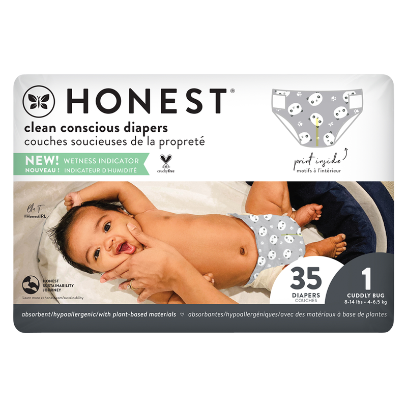 The Honest Company Diapers Size 1 Pandas 35ct Honest BevMo!