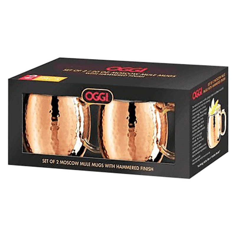 Oggi Moscow Mule Hammered Copper 2pk - Oggi – BevMo!