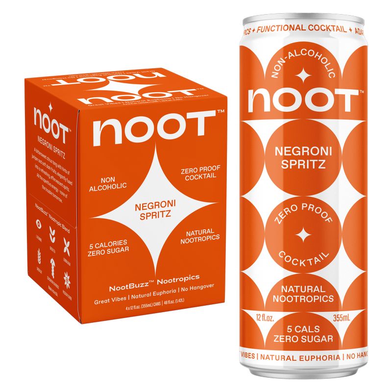 Noot Negroni Spritz Non-Alcoholic Cocktail 4pk 12oz Can - Noot