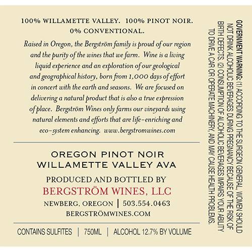 Bergstrom Cumberland Pinot Noir 750ml