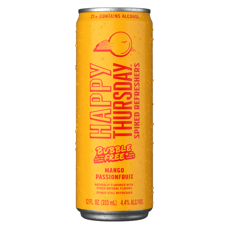 Happy Thursday Mango Passionfruit 12oz Can 4.4% ABV - Happy