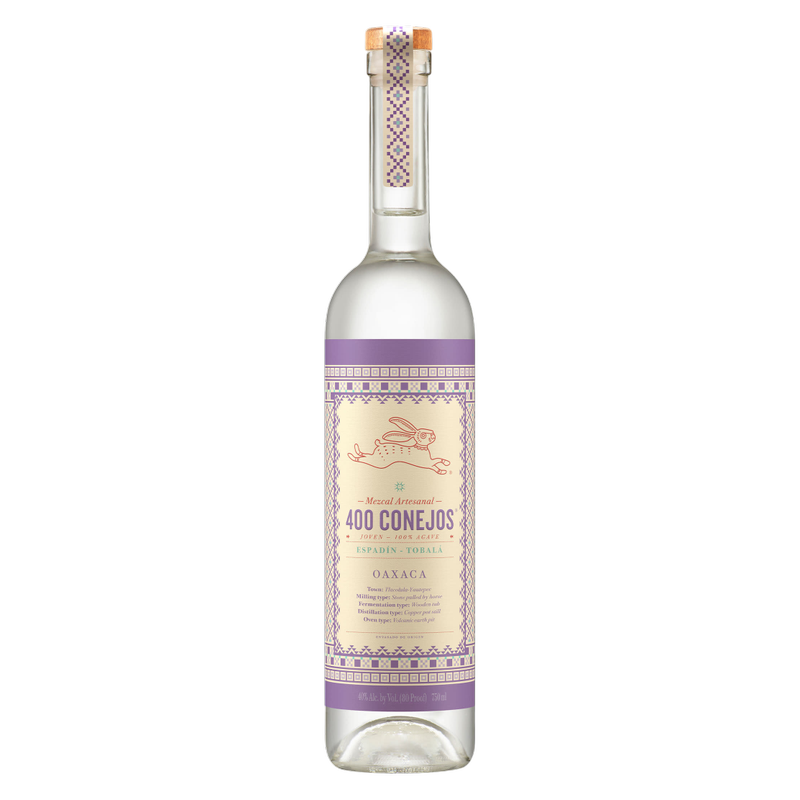 400 Conejos Tobala Mezcal Joven 750ml (80 Proof) - 400 Conejos