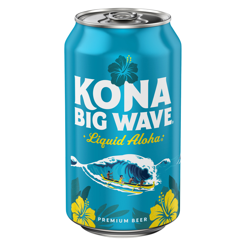 Kona Big Wave Premium Beer Single 12oz Can 4.4% ABV – BevMo!