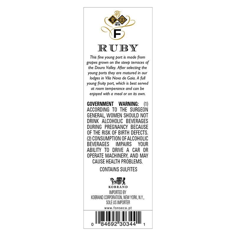 Fonseca Ruby Porto 750ml