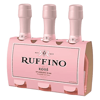 Ruffino Sparkling Rose 3pk 187ml Btl