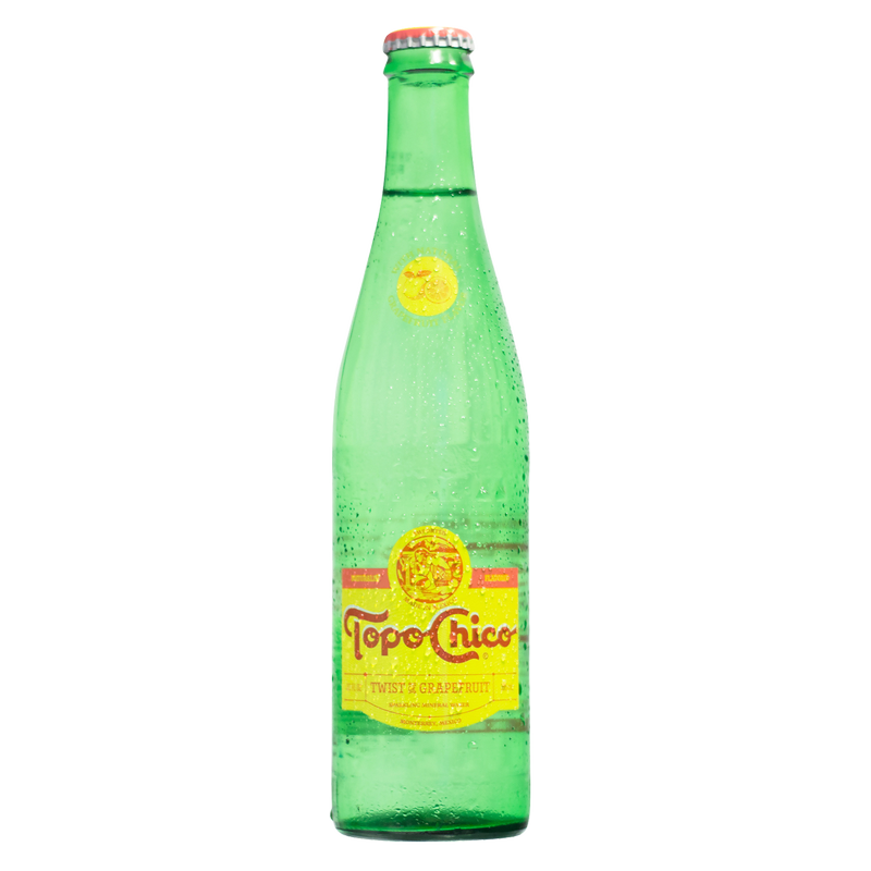 Topo Chico Grapefruit Mineral Water 12oz Glass Bottle - Topo Chico