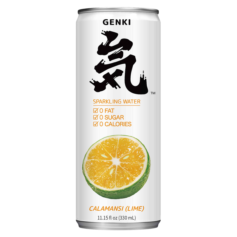 Genki Calamansi Lime Sparkling Water 11.16oz Can - BevMo