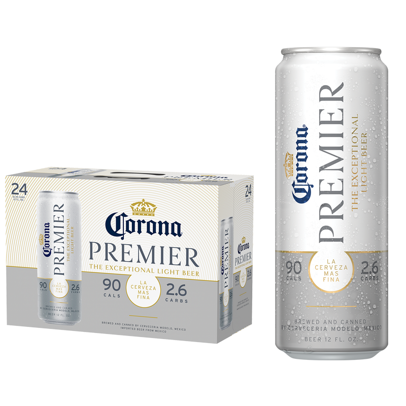 Corona Premier 24pk 12oz Can 4% ABV - Corona Premier – BevMo!