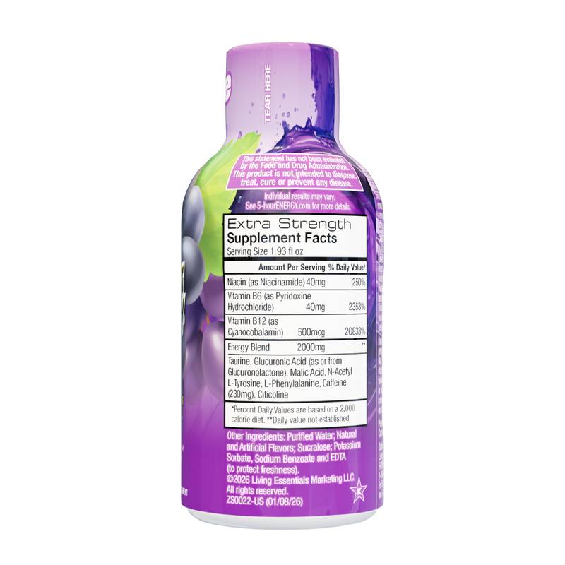 5-hour ENERGY Shot Extra Strength Grape 1.93oz Btl