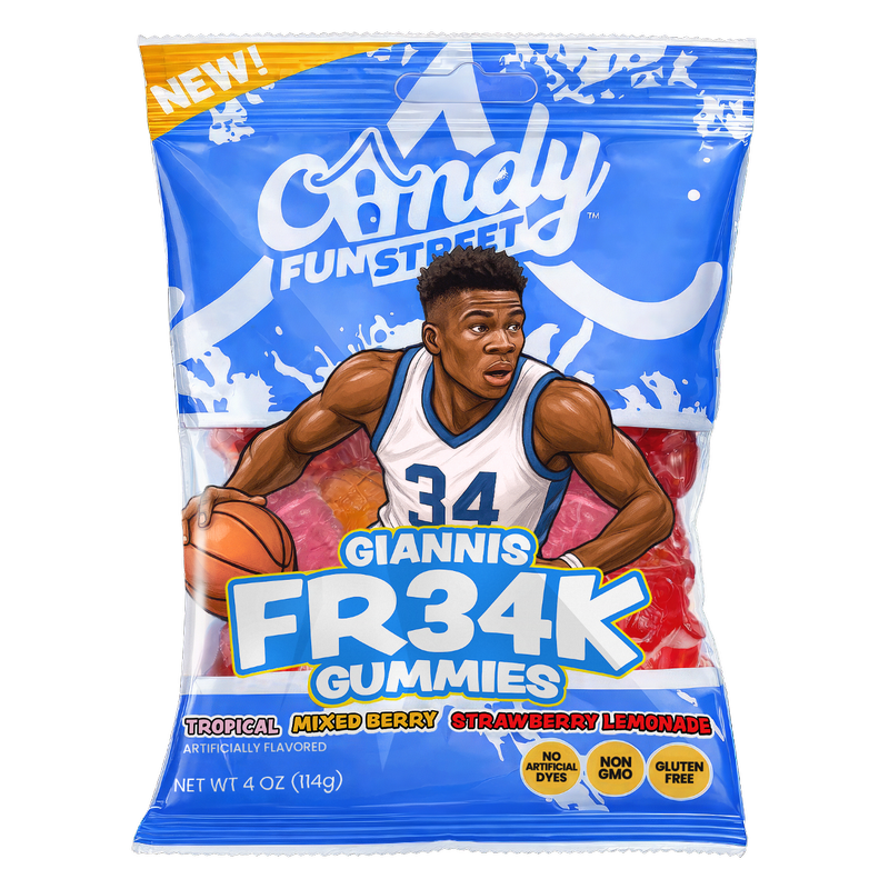 あめ Giannis FR34K Gummies - Assorted Flavors, 4oz - Giannis FR34K