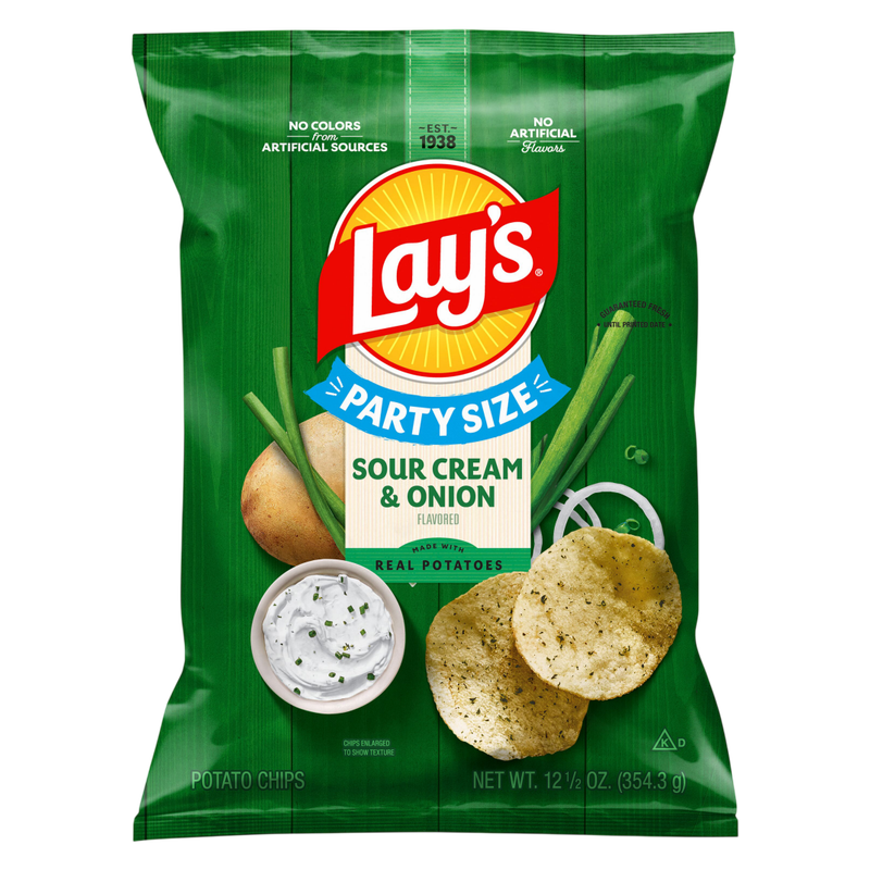 Lay's Sour Cream & Onion Potato Chips 12.5oz
