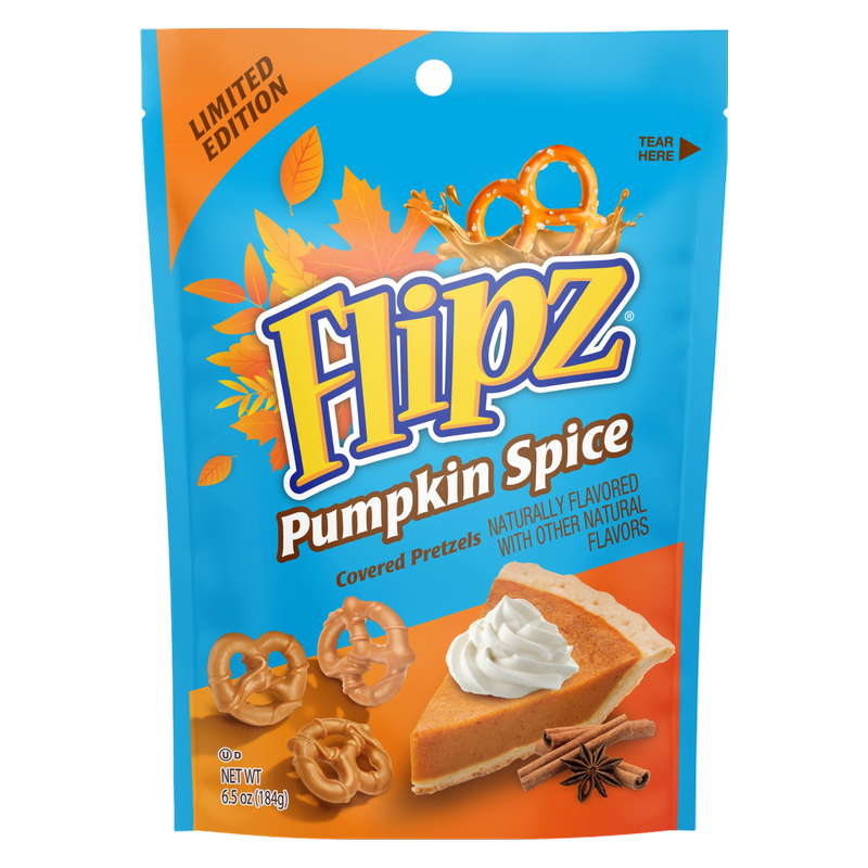 Flipz Pumpkin Spice Covered Pretzels 6.5oz - Flipz – BevMo!