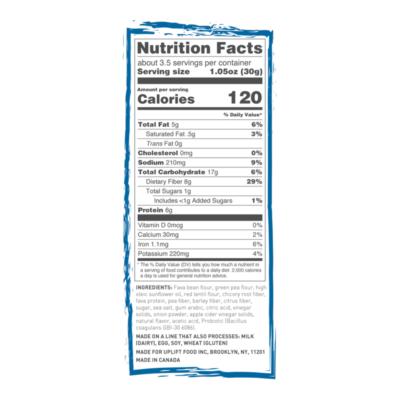 Uplift Foods Prebiotic Sea Salt and Apple Cider Vinegar Puffs 3.7oz