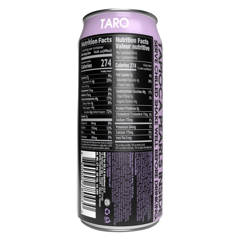 INOTEA - Taro Bubble Tea 16.6oz can
