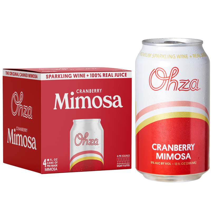 Ohza Cranberry Mimosa 4pk 12oz Can - Ohza – BevMo!