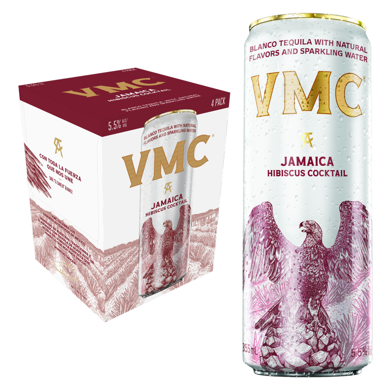 VMC Jamaica Hibiscus Tequila Cocktail 4pk Can 5.5%ABV - VMC – BevMo!