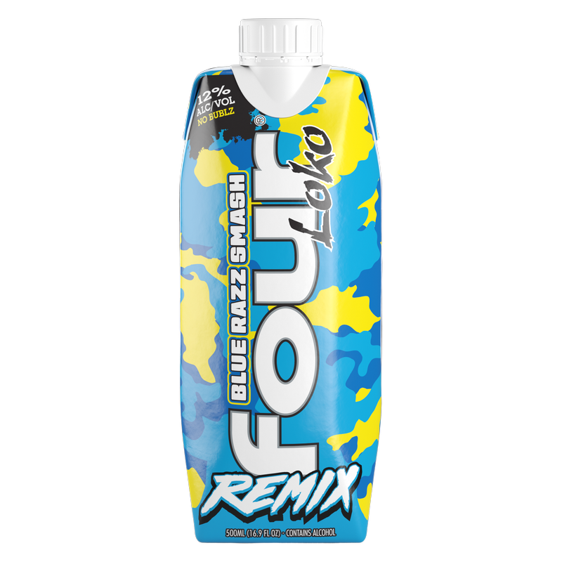 Four Loko Remix Blue Razz Smash Tetra 500ml