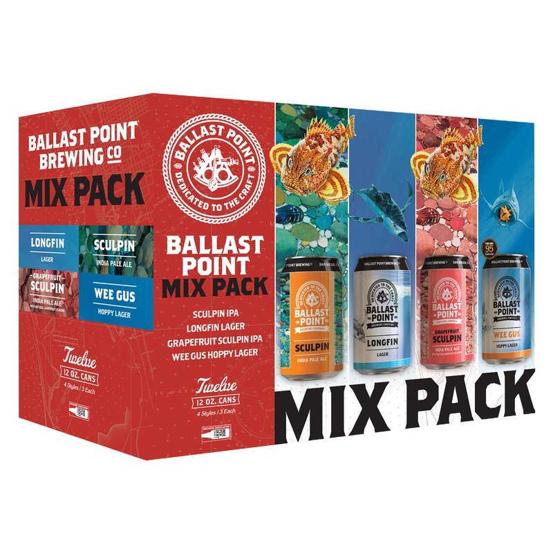 Ballast Point Mix Pack 12pk 12oz Can