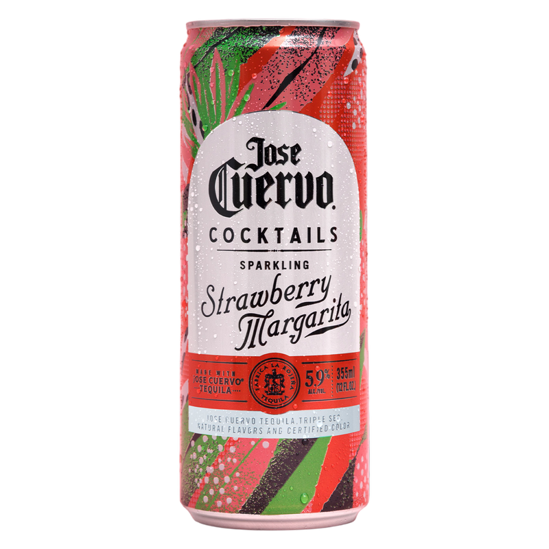 Jose Cuervo Sparkling Cocktail Strawberry Margarita 12oz can