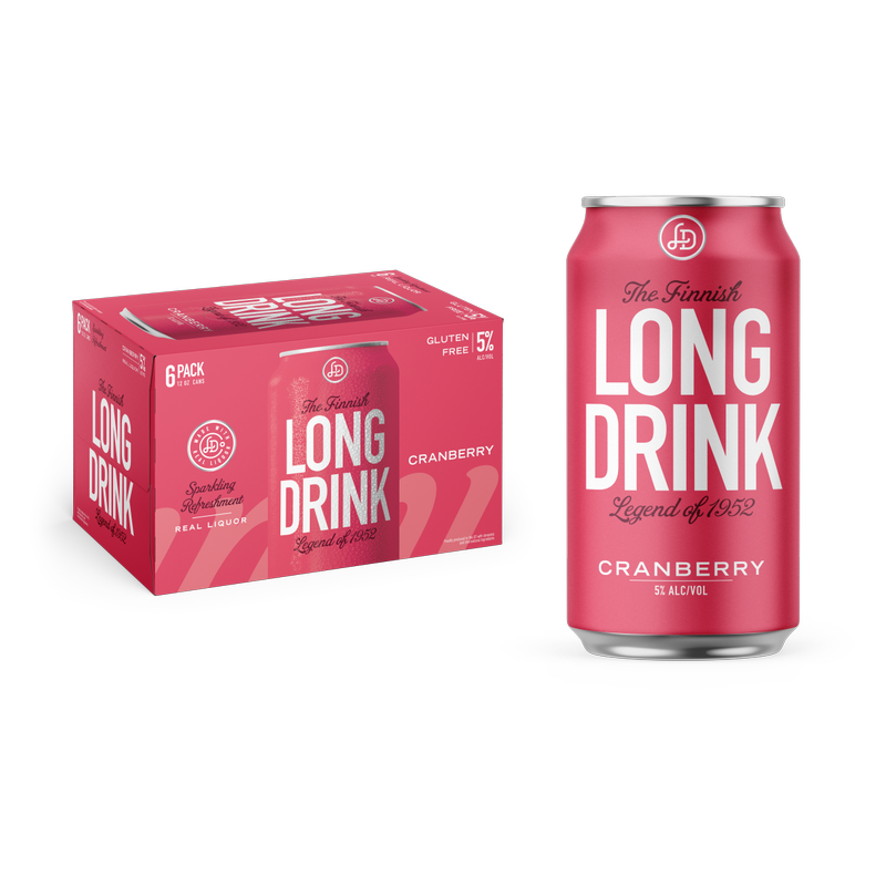 Long Drink Cranberry 6pk 12oz Can 5.5% ABV - Long Drink – BevMo!