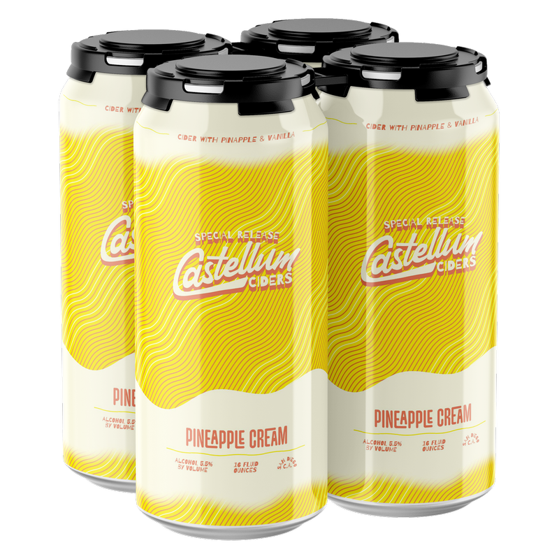 Castellum Ciders Pineapple Cream 4pk 16oz Can