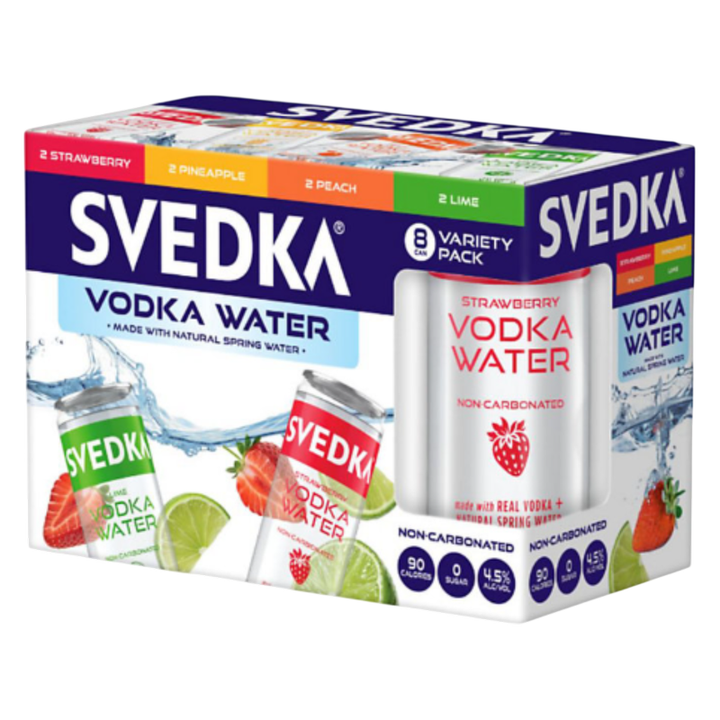 Svedka Vodka Water Variety 8pk 12oz Can - Svedka – BevMo!