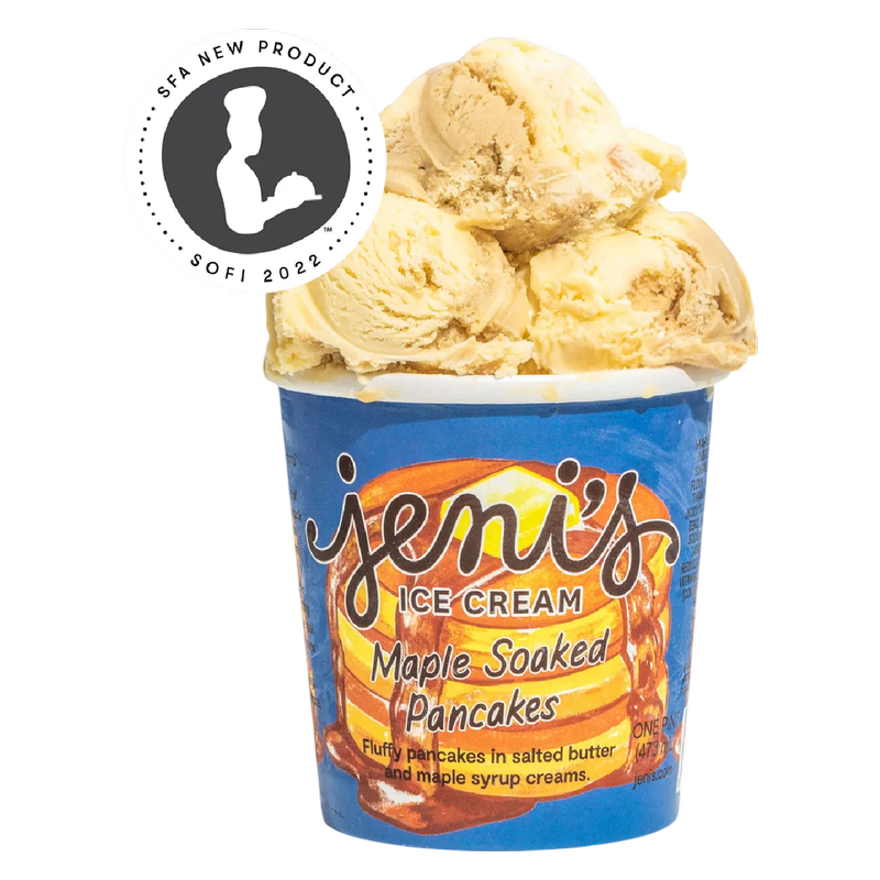 Jeni's Maple Soaked Pancakes Ice Cream Pint - Jeni's Ice Cream