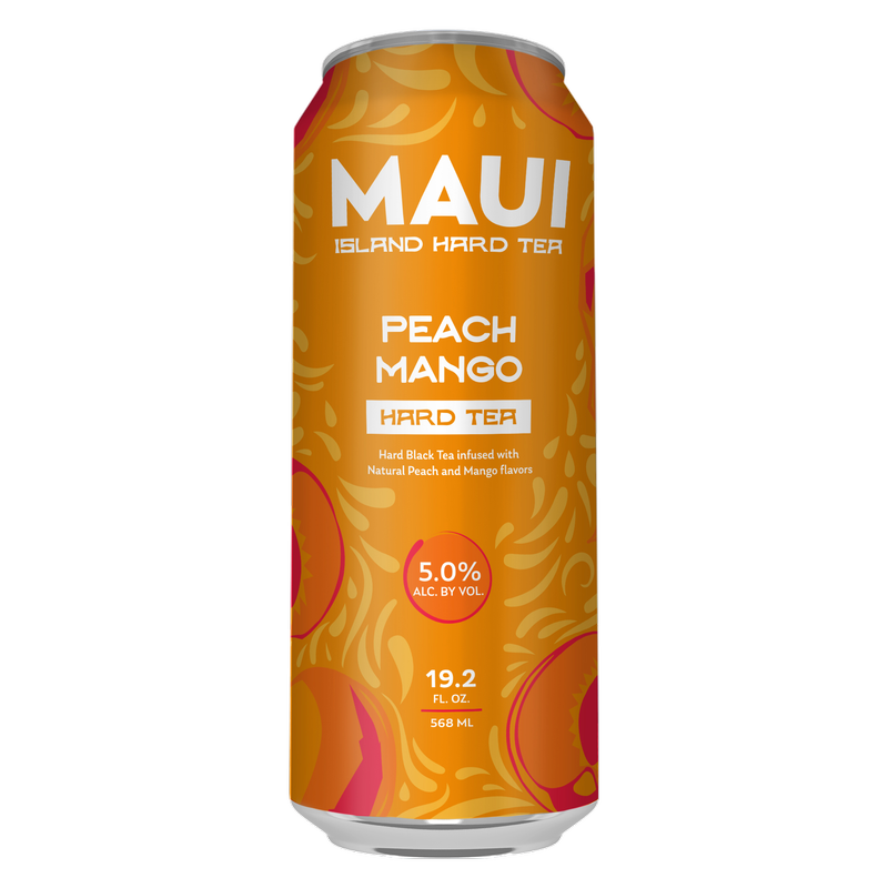 Maui Hard Tea Peach Mango 19C - Maui Brewing – BevMo!
