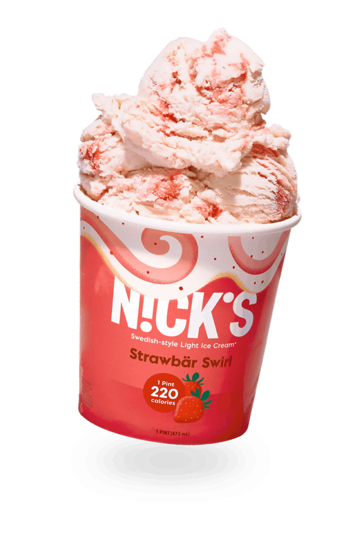 N!ck's Ice Cream Strawbar Swirl, 1 pint - BevMo! – BevMo!