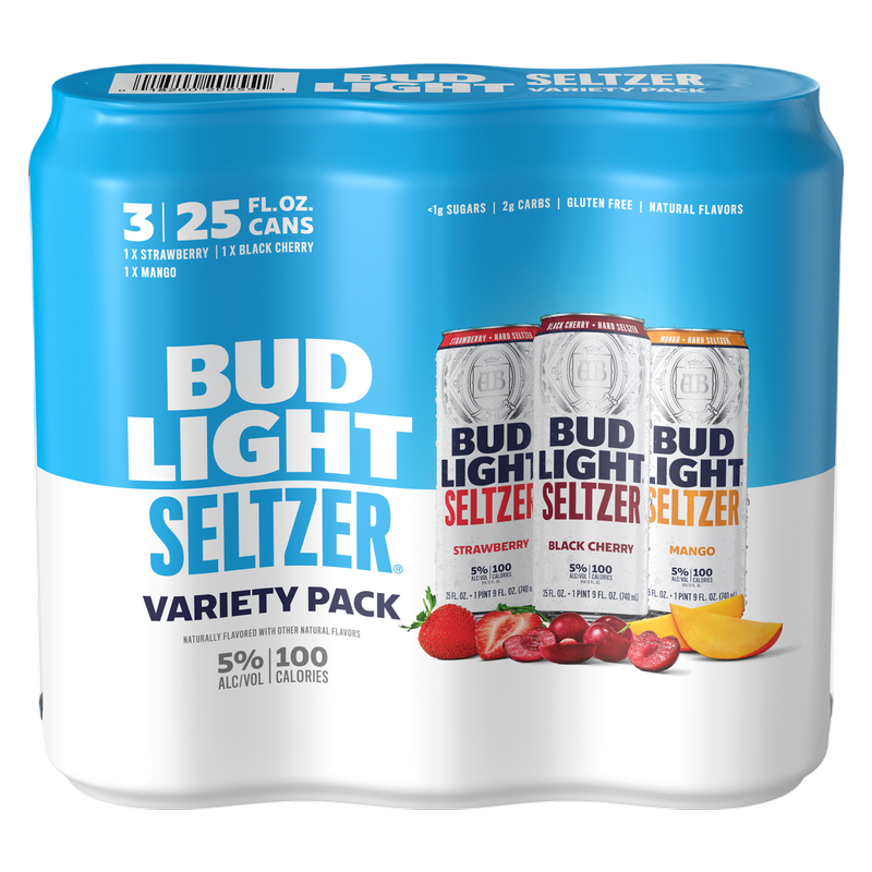 Bud Light Hard Seltzer Variety Pack 3pk Cans 25oz - BevMo! – BevMo!