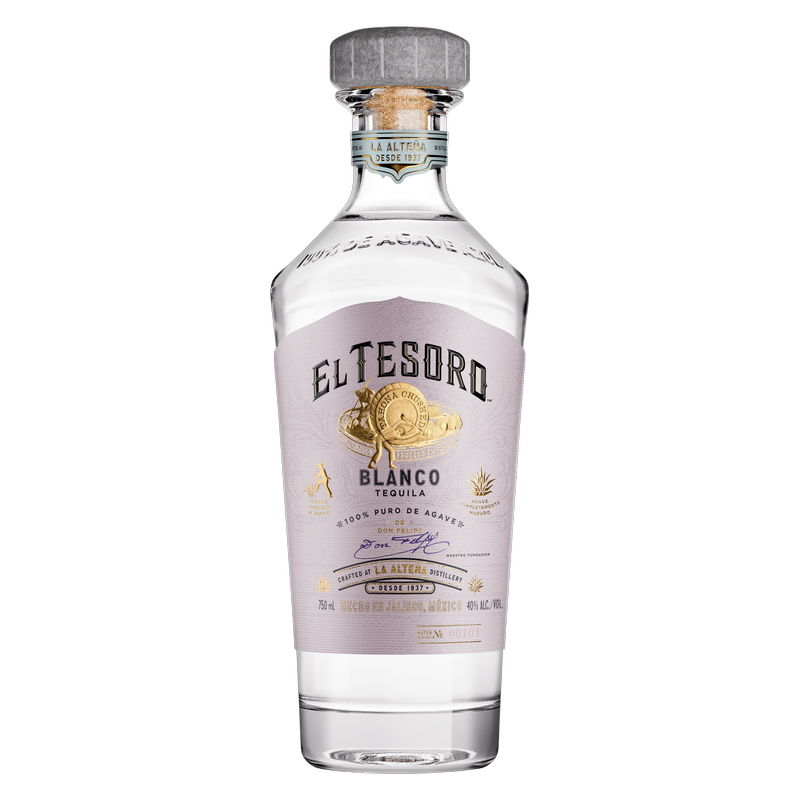 El Tesoro Blanco Tequila 750ml (80 proof) - El Tesoro – BevMo!
