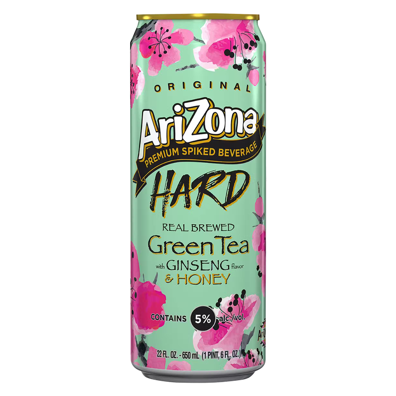 Arizona Hard Green Tea 22oz Can 5.0% ABV - Arizona Hard – BevMo!