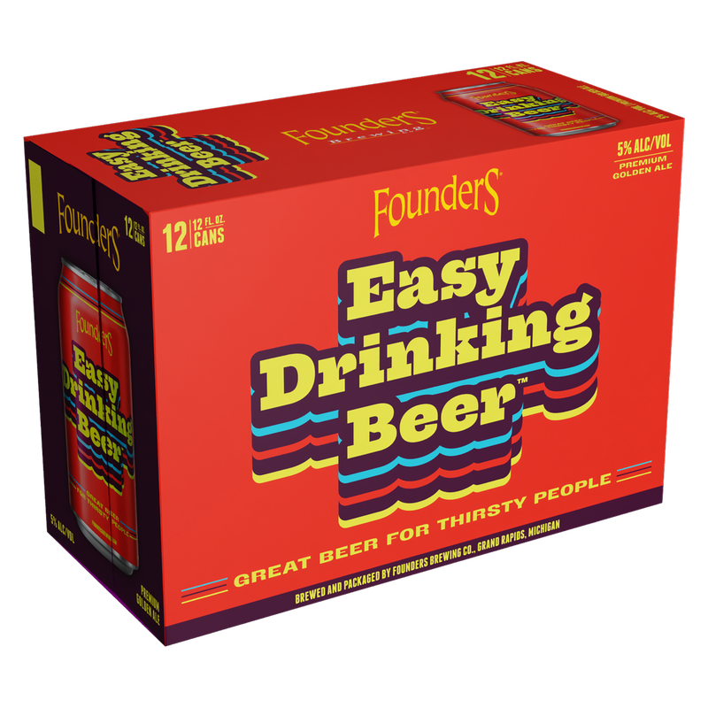 Founders Easy Drinking Beer 12pk 12oz Can