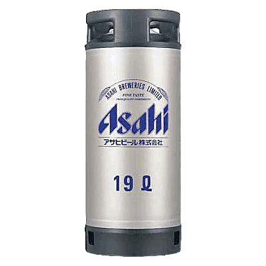 Asahi ビール貯蔵タンク 19L Asahi Super Dry (5 GAL KEG) - Asahi – BevMo!