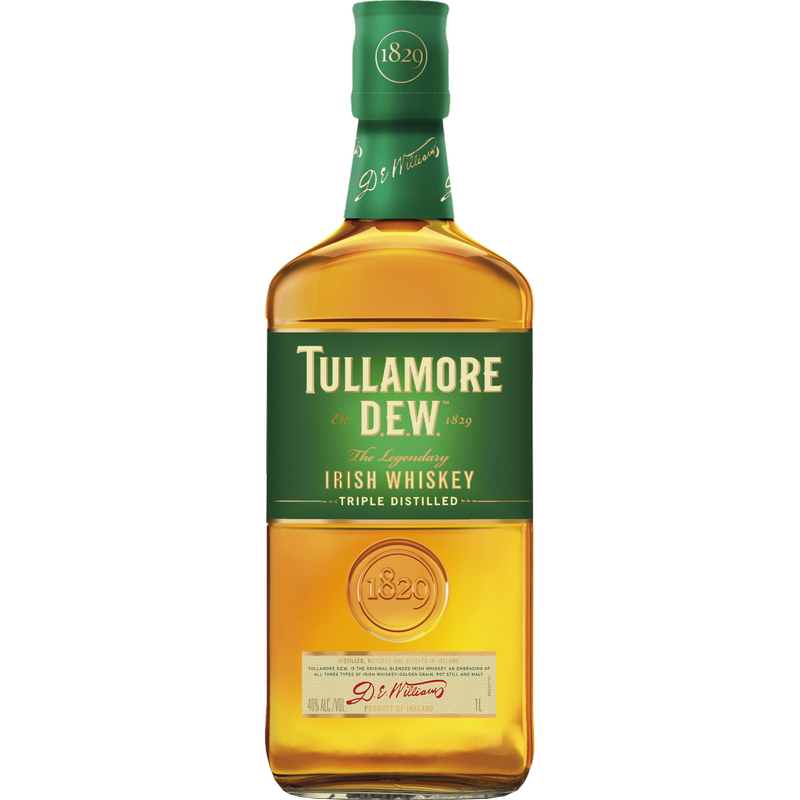 Tullamore D.E.W. Original Irish Whiskey 1 L - Tullamore Dew – BevMo!